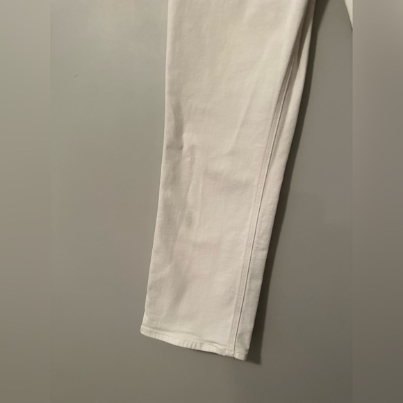 Denim Forum Straight Leg Jeans in White - Picture 9 of 16